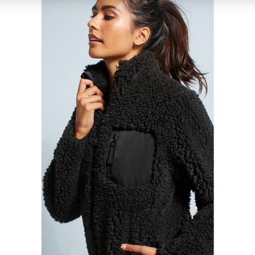 ANTHROPOLOGIE Cynthia Rowley Fitness Fleece Zip Up